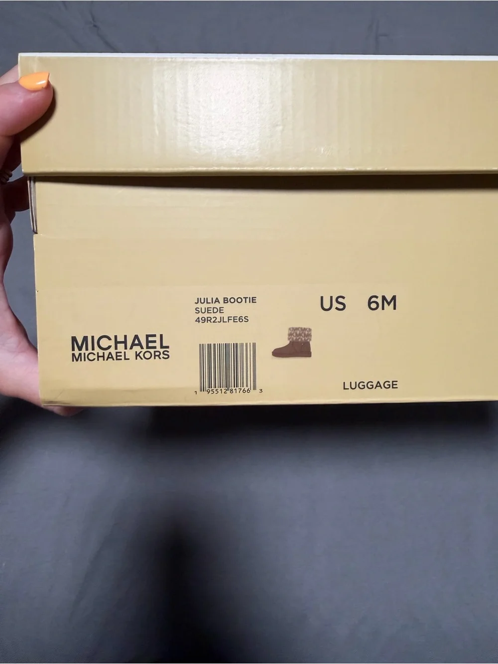 Michael Kors Luggage Suede Shearling Fold-Over Winter Boots
